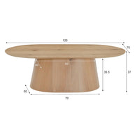 Novero Ovaal 120 cm