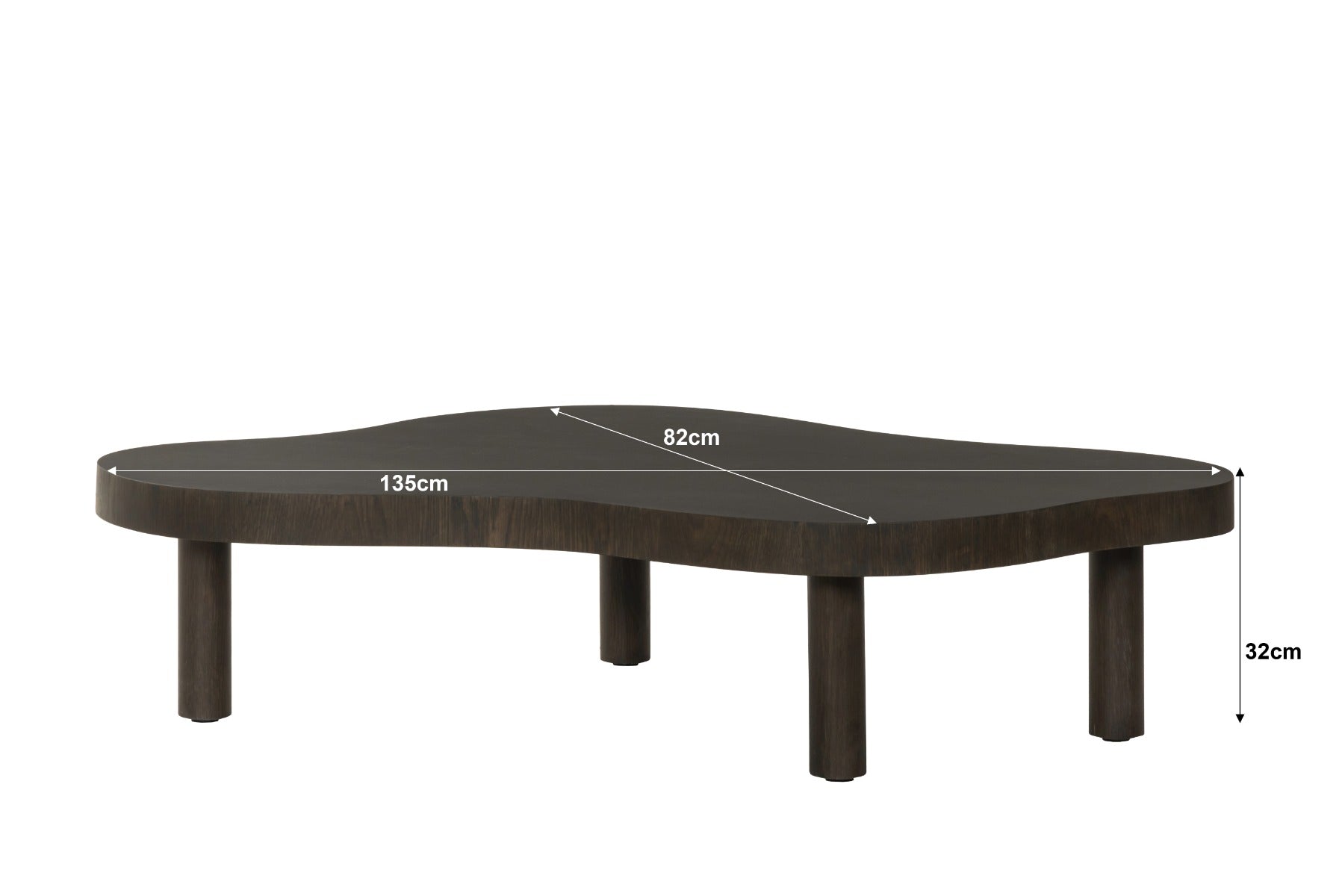 Tobago Espresso 135 cm