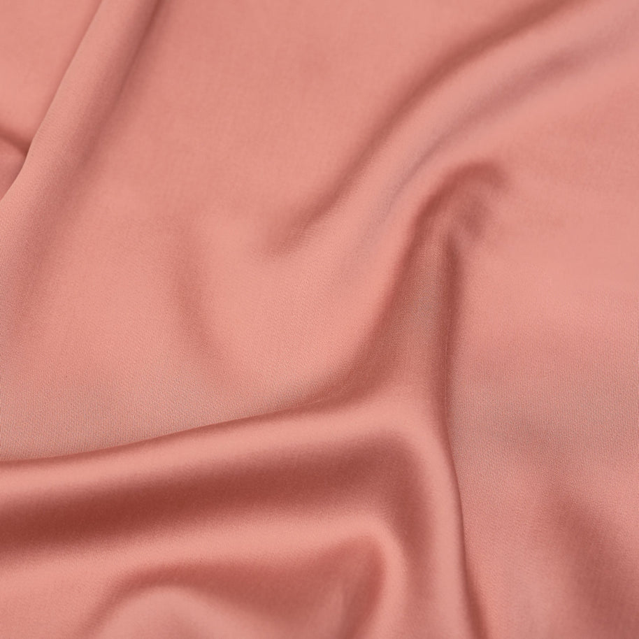 Coco & Cici - Tencel satijn hoeslaken voor topper 180 x 210 x 10 cm - 2-persoons - Lyocell - elastiek rondom - terra roze - extra zacht