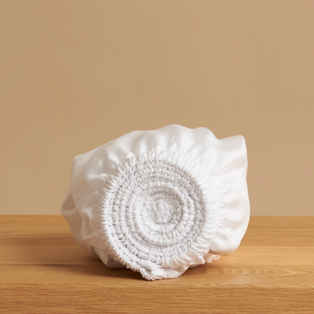 Coco & Cici - TENCEL - Satijn Hoeslaken Wit - Topper 210x210x10