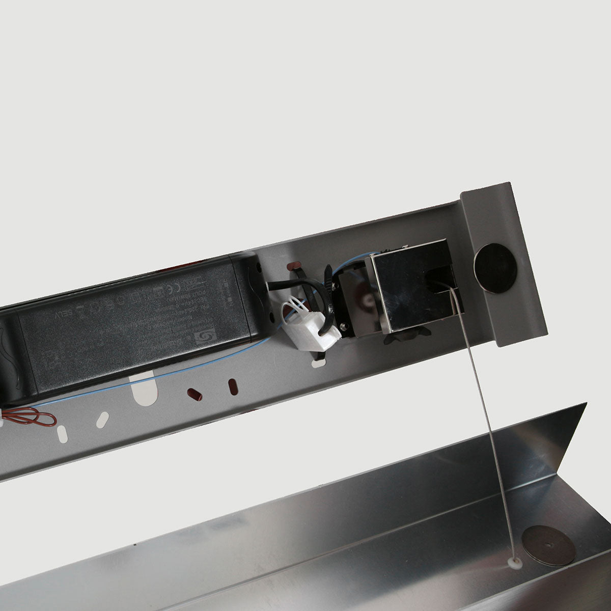 Hanglamp Bloc 3296ST Staal met kabellift