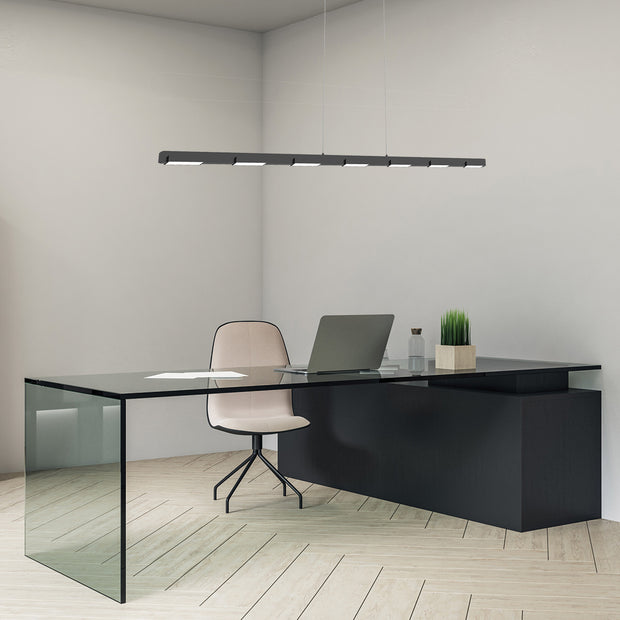 Hanglamp Bloc 3297ZW zwart met kabellift