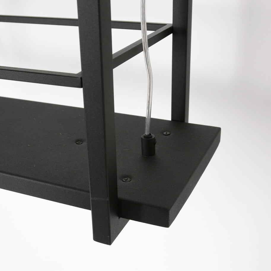 Hanglamp Tor 3298ZW – zwarte designlamp met plateau en LED