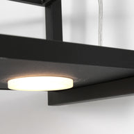 Hanglamp Tor 3298ZW – zwarte designlamp met plateau en LED