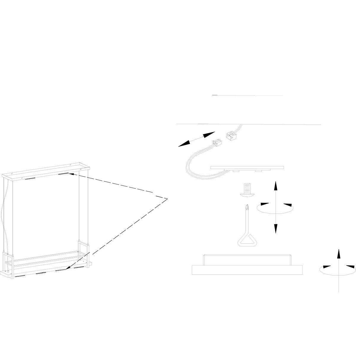 Hanglamp Tor 3298ZW – zwarte designlamp met plateau en LED