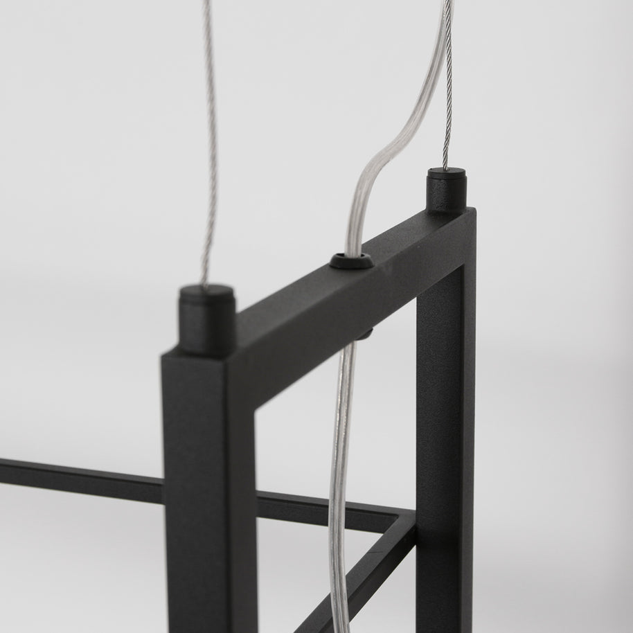 Hanglamp Tor 3298ZW – zwarte designlamp met plateau en LED
