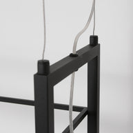 Hanglamp Tor 3298ZW – zwarte designlamp met plateau en LED