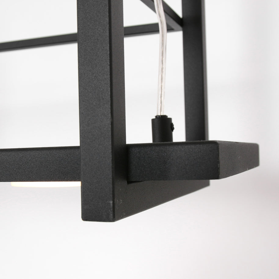 Hanglamp Tor 3298ZW – zwarte designlamp met plateau en LED