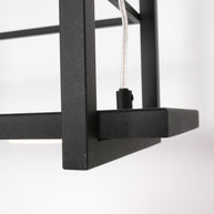 Hanglamp Tor 3298ZW – zwarte designlamp met plateau en LED
