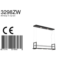 Hanglamp Tor 3298ZW – zwarte designlamp met plateau en LED