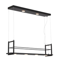 Hanglamp Tor 3298ZW – zwarte designlamp met plateau en LED