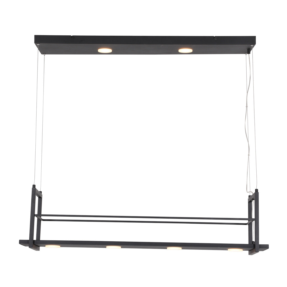 Hanglamp Tor 3298ZW – zwarte designlamp met plateau en LED