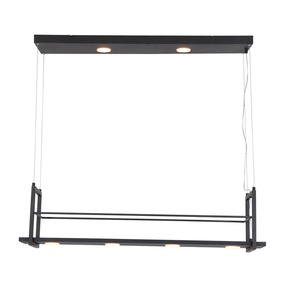 Hanglamp Tor 3298ZW – zwarte designlamp met plateau en LED