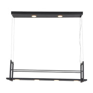 Hanglamp Tor 3298ZW – zwarte designlamp met plateau en LED