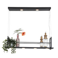 Hanglamp Tor 3298ZW – zwarte designlamp met plateau en LED