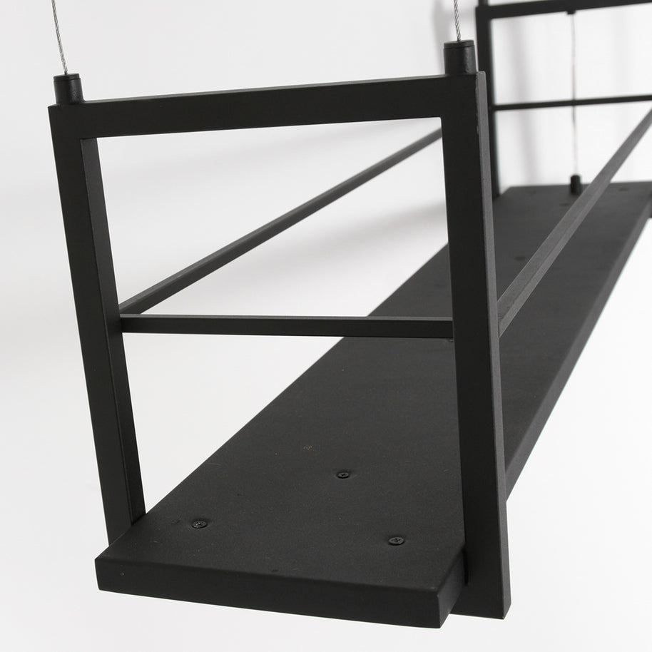 Hanglamp Tor 3298ZW – zwarte designlamp met plateau en LED