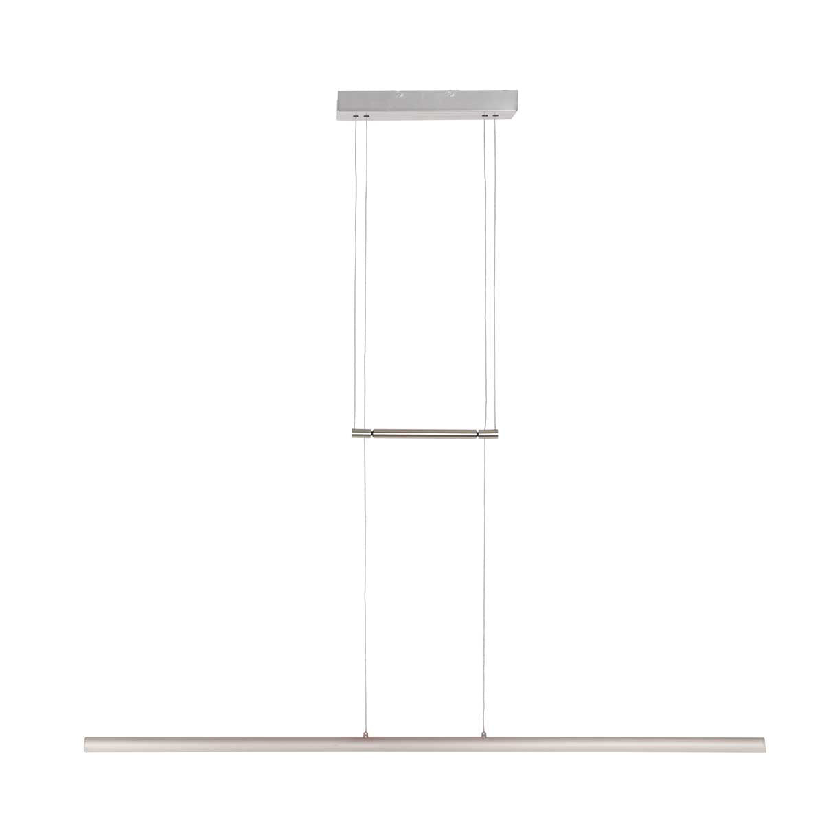 Hanglamp Profilo 3317ST staal 115 cm breed 1700 lumen