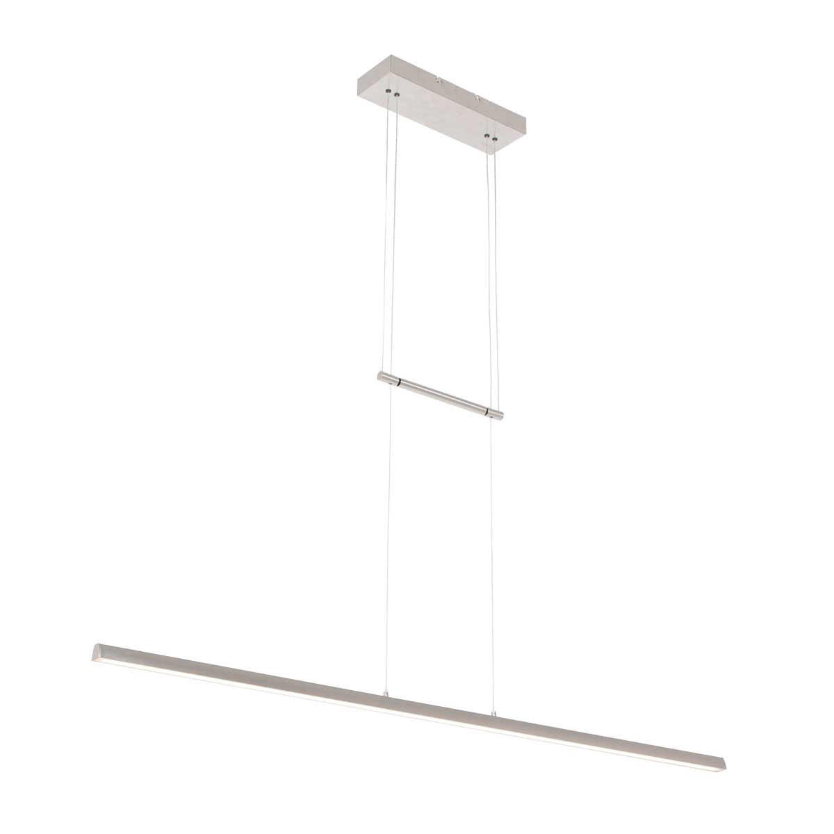 Hanglamp Profilo 3317ST staal 115 cm breed 1700 lumen