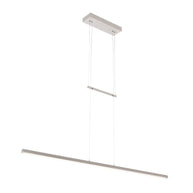 Hanglamp Profilo 3317ST staal 115 cm breed 1700 lumen