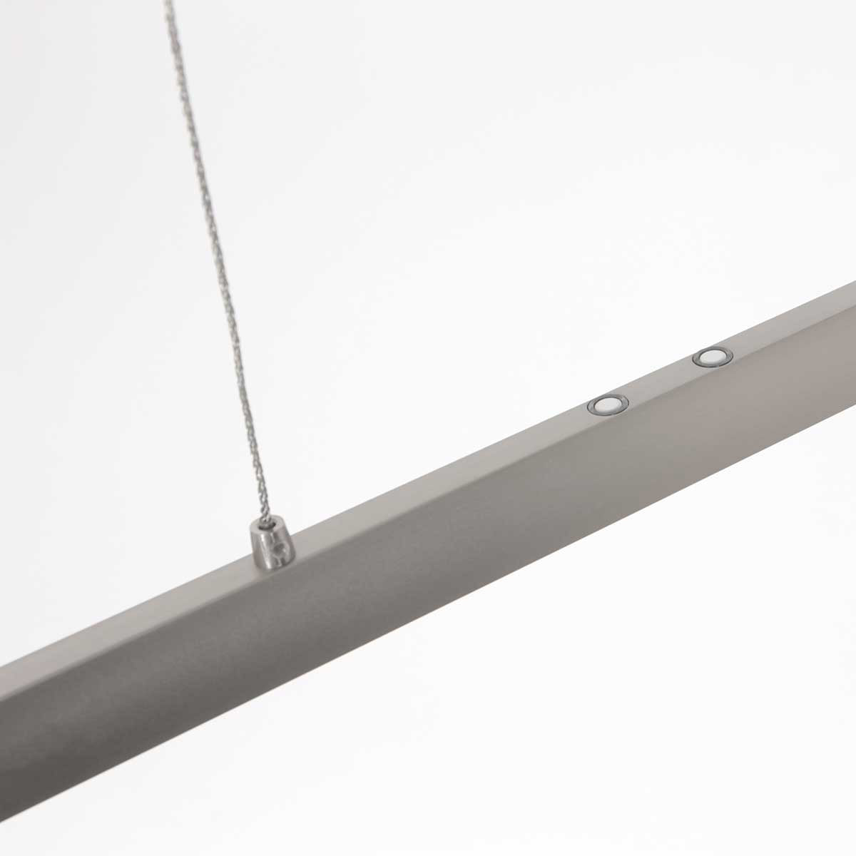 Hanglamp Profilo 3317ST staal 115 cm breed 1700 lumen