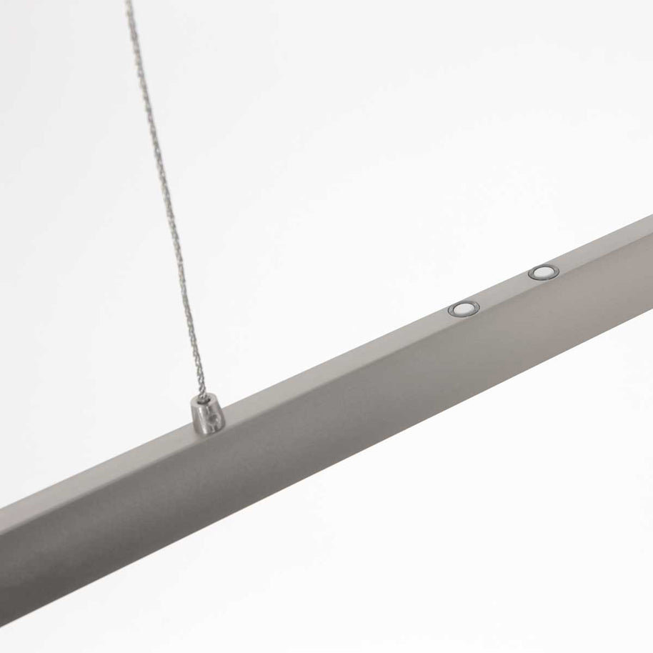 Hanglamp Profilo 3317ST staal 115 cm breed 1700 lumen