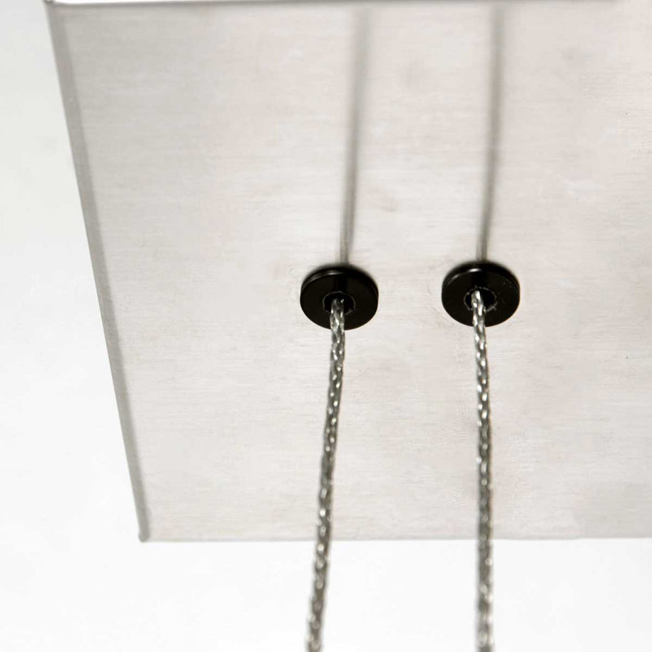 Hanglamp Profilo 3317ST staal 115 cm breed 1700 lumen