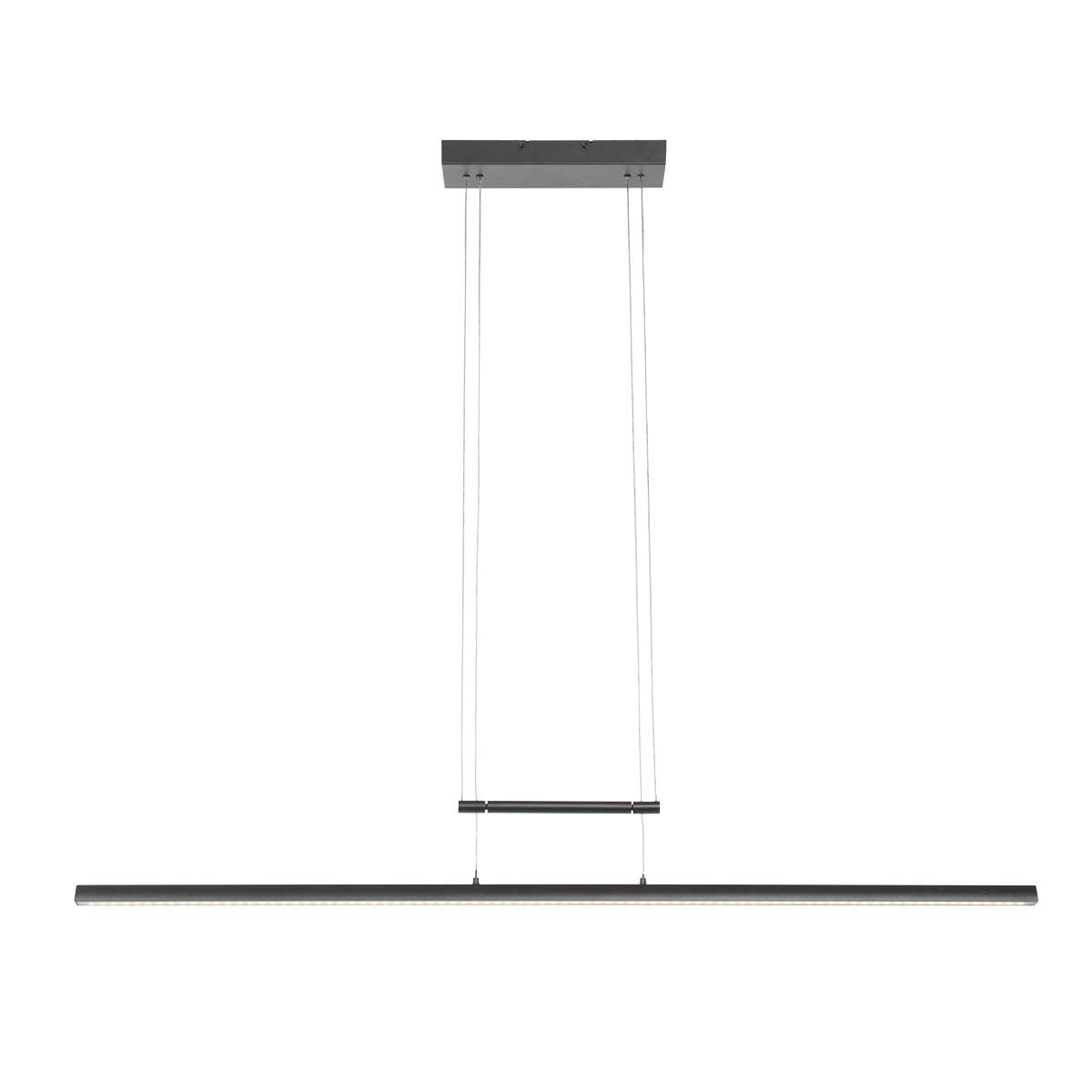 Hanglamp Profilo 3317ZW zwart, 115 cm breed, 1700 lumen