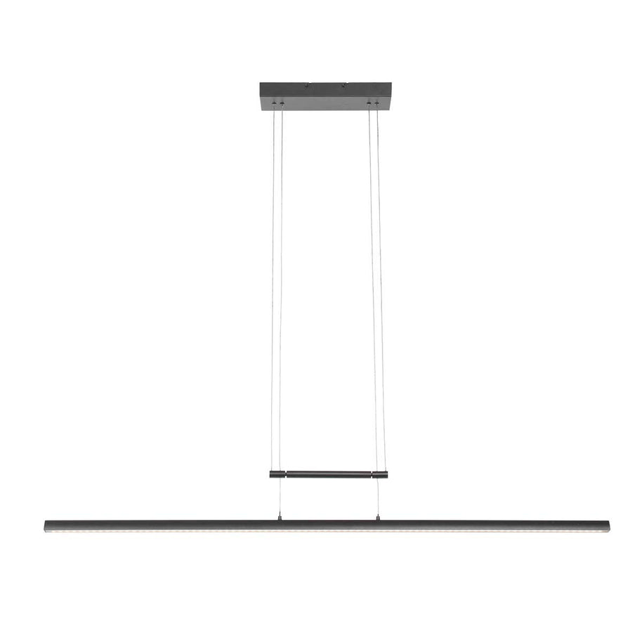 Hanglamp Profilo 3317ZW zwart, 115 cm breed, 1700 lumen