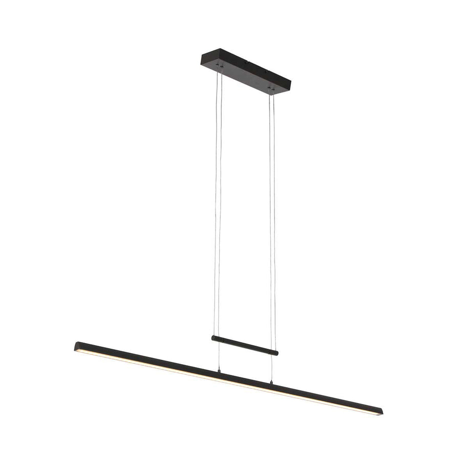 Hanglamp Profilo 3317ZW zwart, 115 cm breed, 1700 lumen