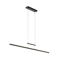 Hanglamp Profilo 3317ZW zwart, 115 cm breed, 1700 lumen