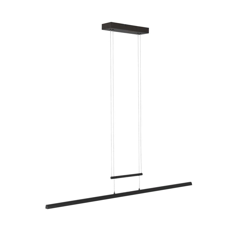 Hanglamp Profilo 3317ZW zwart, 115 cm breed, 1700 lumen