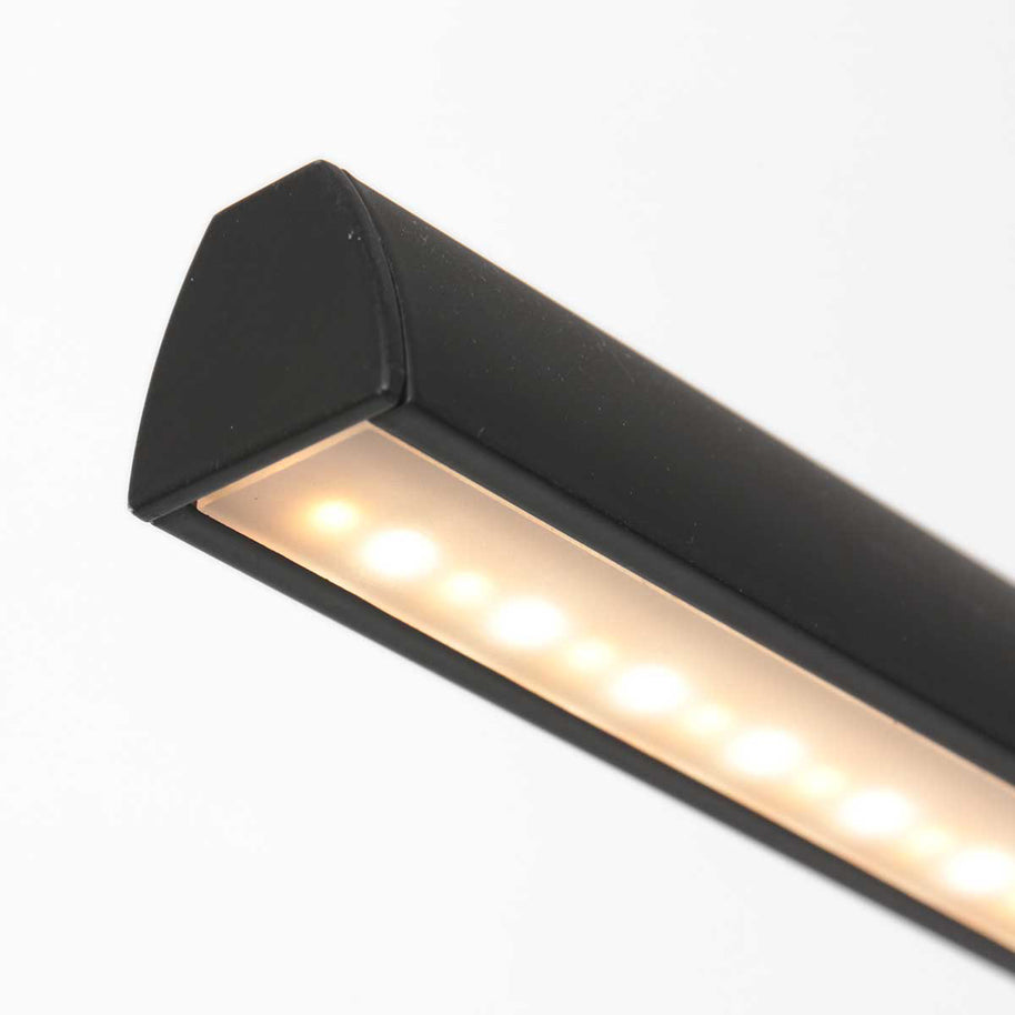 Hanglamp Profilo 3317ZW zwart, 115 cm breed, 1700 lumen