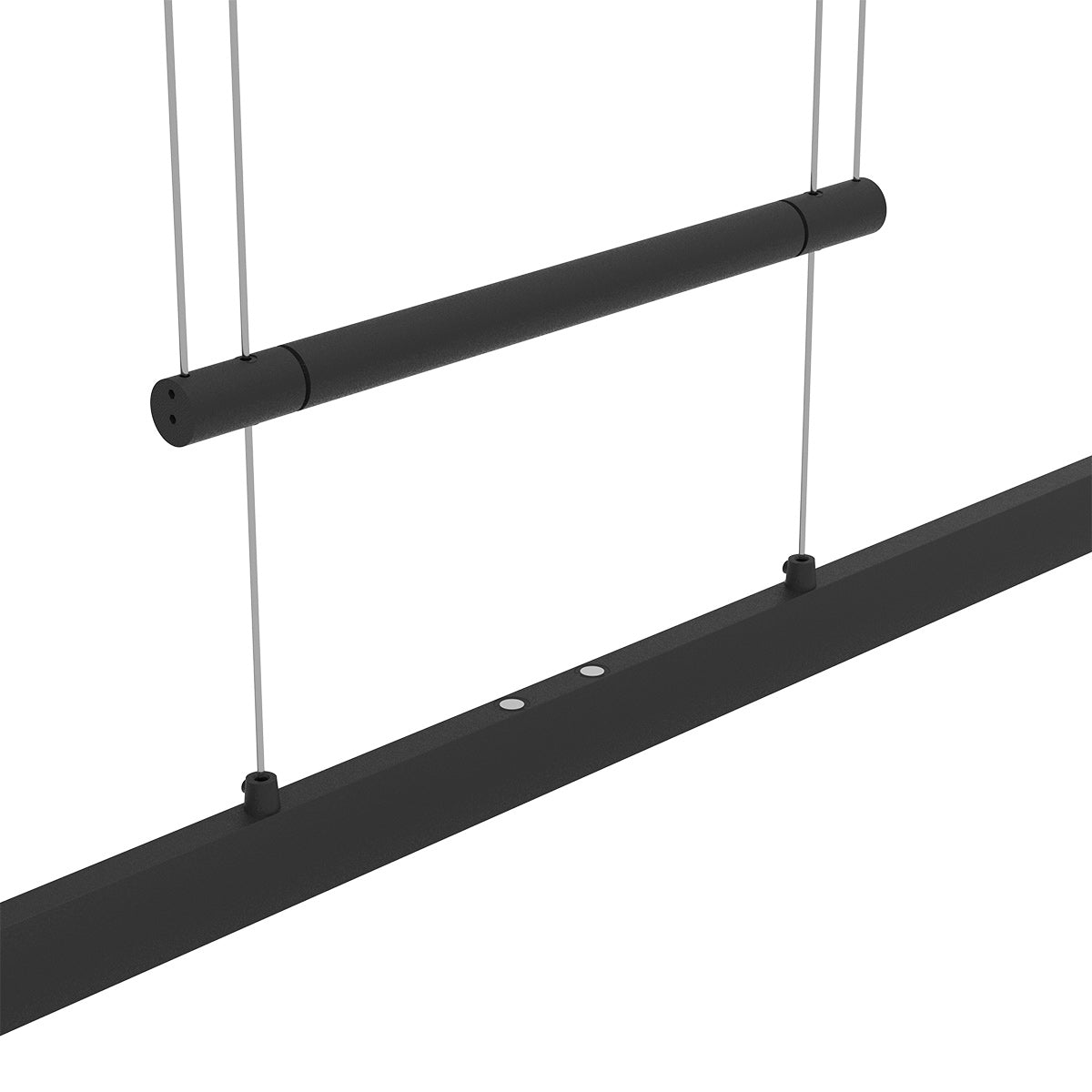 Hanglamp Profilo 3317ZW zwart, 115 cm breed, 1700 lumen