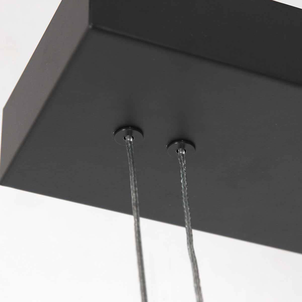 Hanglamp Profilo 3317ZW zwart, 115 cm breed, 1700 lumen