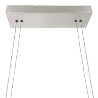 Hanglamp Profilo 3318ST staal 150 cm breed 2100 lumen