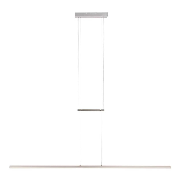 Hanglamp Profilo 3318ST staal 150 cm breed 2100 lumen