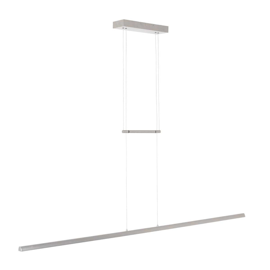 Hanglamp Profilo 3318ST staal 150 cm breed 2100 lumen