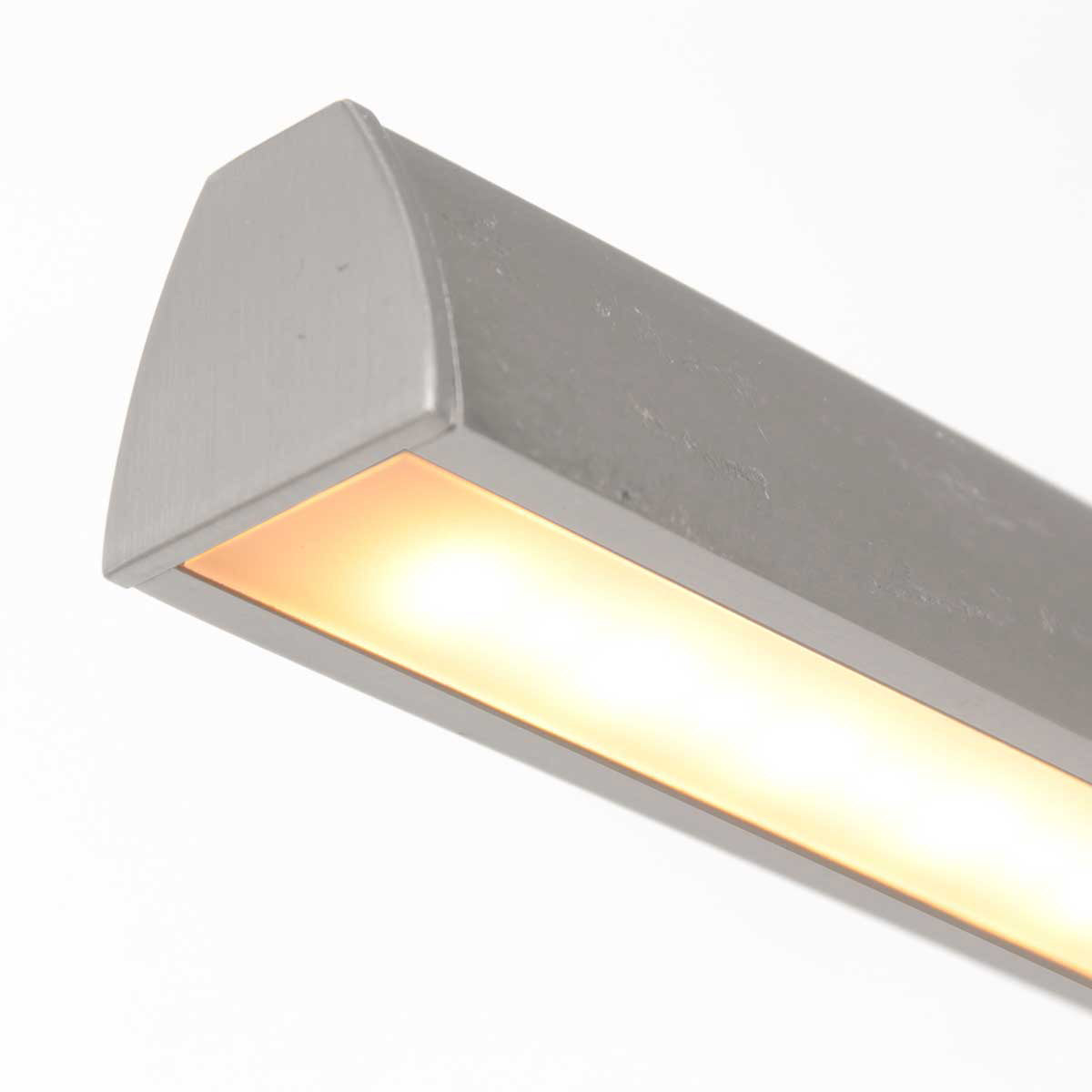 Hanglamp Profilo 3318ST staal 150 cm breed 2100 lumen