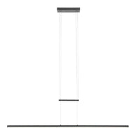 Hanglamp Profilo 3318ZW zwart 150 cm breed 2100 lumen