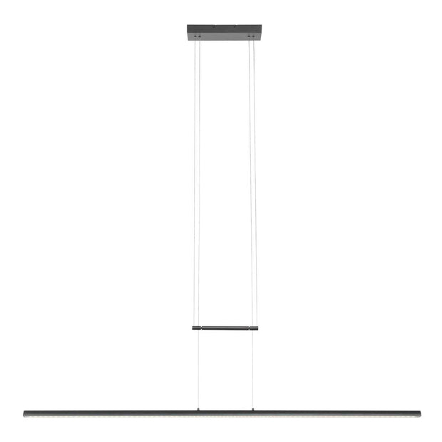 Hanglamp Profilo 3318ZW zwart 150 cm breed 2100 lumen