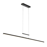 Hanglamp Profilo 3318ZW zwart 150 cm breed 2100 lumen