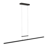 Hanglamp Profilo 3318ZW zwart 150 cm breed 2100 lumen