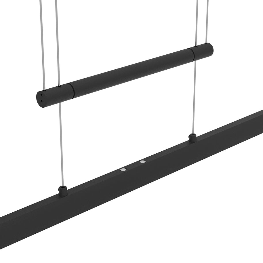 Hanglamp Profilo 3318ZW zwart 150 cm breed 2100 lumen
