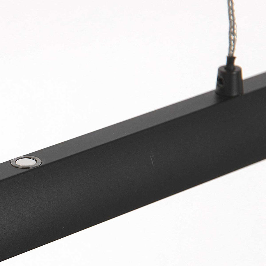 Hanglamp Profilo 3318ZW zwart 150 cm breed 2100 lumen