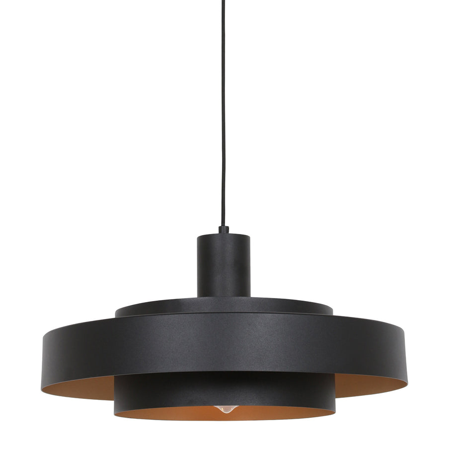 Zwarte hanglamp Flinter 3329ZW – uniek design met luxueuze uitstraling