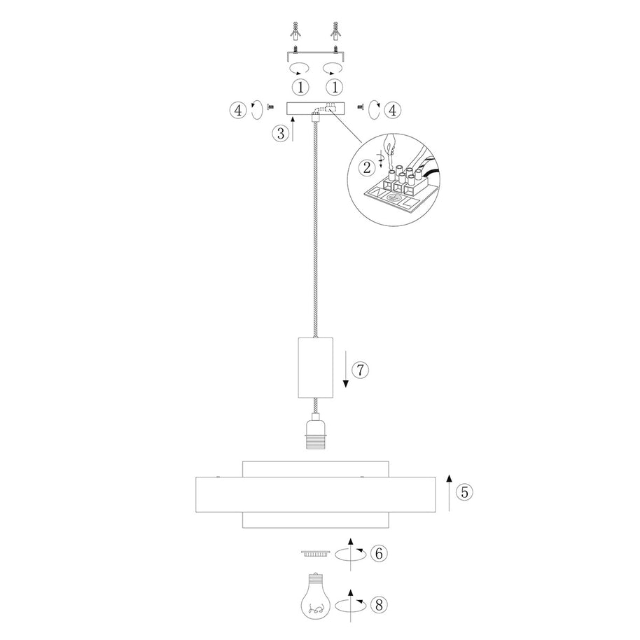 Zwarte hanglamp Flinter 3329ZW – uniek design met luxueuze uitstraling