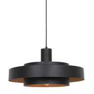 Zwarte hanglamp Flinter 3329ZW – uniek design met luxueuze uitstraling