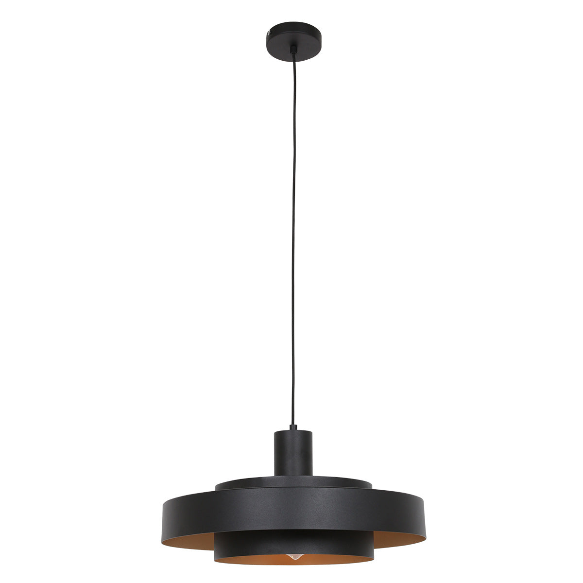 Zwarte hanglamp Flinter 3329ZW – uniek design met luxueuze uitstraling