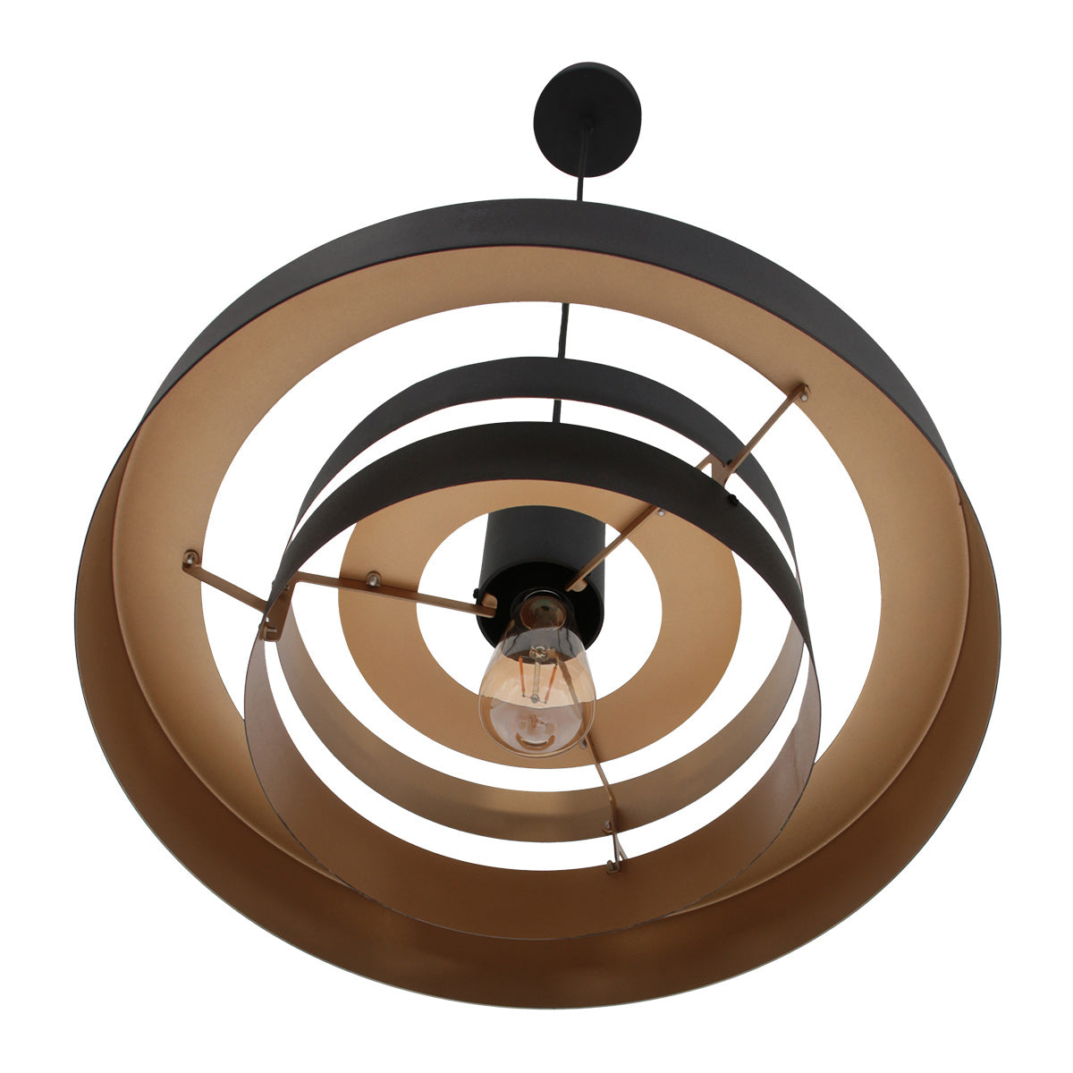 Zwarte hanglamp Flinter 3329ZW – uniek design met luxueuze uitstraling