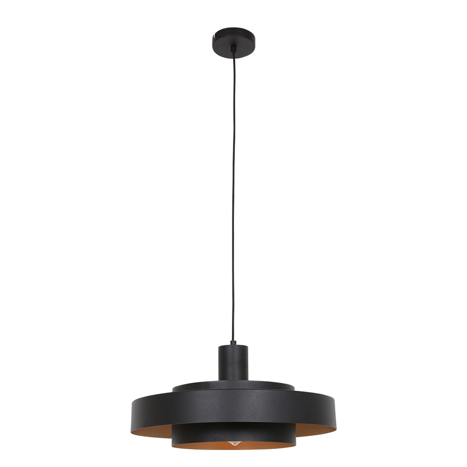 Zwarte hanglamp Flinter 3329ZW – uniek design met luxueuze uitstraling